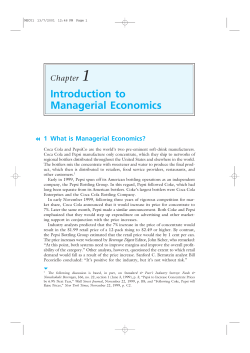 Introduction to Managerial Economics