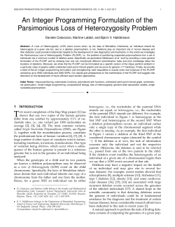 An Integer Programming Formulation of the Parsimonious Loss of