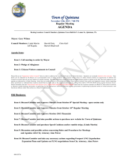 November 12, 2013 Regular Meeting