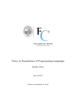 Notes on the Lambda-Calculus and Types