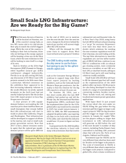 Small Scale LNG Infrastructure: Are we Ready for the Big Game?