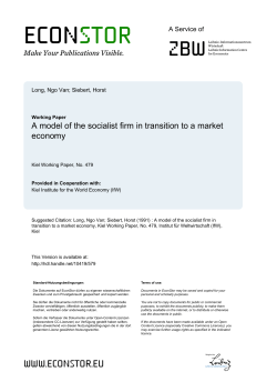 A model of the socialist firm in transition to a market