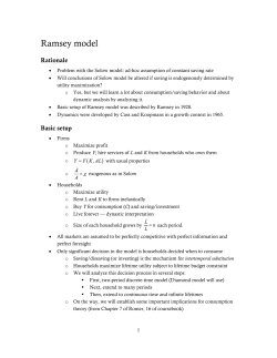 Ramsey model