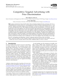 Competitive Targeted Advertising with Price Discrimination