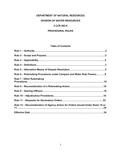 2 ccr 402-5 procedural regulations 1