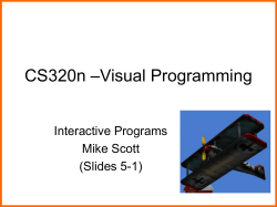 CS329e &ndash; Elements of Visual Programming