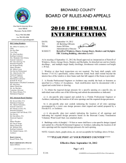 2010 FBC FORMAL INTERPRETATION