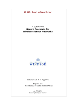 CS 60-564 : Literature Review