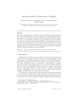 Heuristic Search for Equivalence Checking