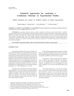 Statistical Approaches for Analyzing a Continuous Outcome in