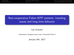 Non-cooperative Fisher&ndash;KPP systems: traveling waves and long
