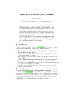 Similarity Quotients as Final Coalgebras