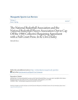 The National Basketball Association and the National Basketball