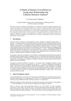 A Model of Human Crowd Behavior: Group Inter - Infoscience