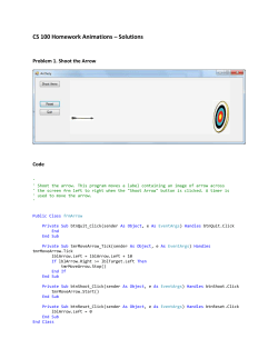 CS 100 Homework Animations &ndash; Solutions