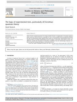 The logic of experimental tests, particularly of Everettian quantum