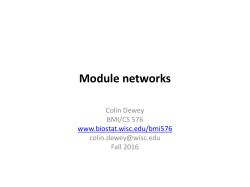 Module networks and dependency networks