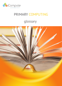 PRIMARY COMPUTING glossary