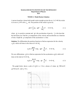 In-Class Problems: Static Equilibrium Solutions