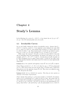 Study`s Lemma