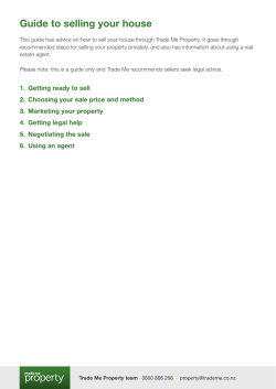 Guide to selling your house