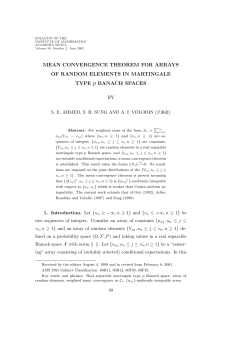 Mean convergence theorem for arrays of random elements in