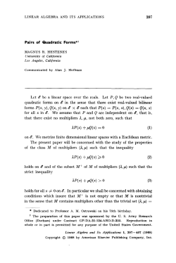 Pairs of quadratic forms