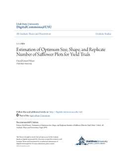 Estimation of Optimum Size, Shape, and Replicate Number of