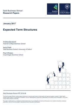 Expected Term Structures - Eureka