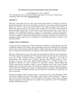 American Success Constructing Panama Canal