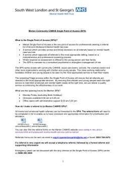 merton camhs guide for professionals