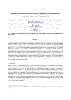 Mapping of the 3D River Boundary Line Using LiDAR Data and