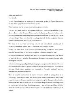 Ladies and Gentlemen, Dear friends, I would like to thank you for