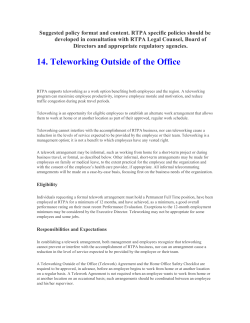 Teleworking Outside of the Office