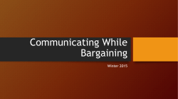 Communicating While Bargaining