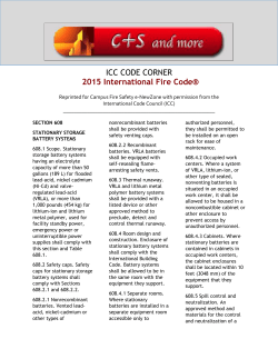 ICC CODE CORNER 2015 International Fire Code