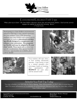 Environmental Education Field Trips