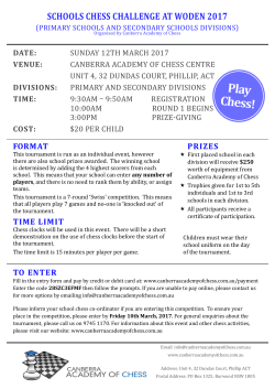 Play Chess! - Canberra Academy of Chess