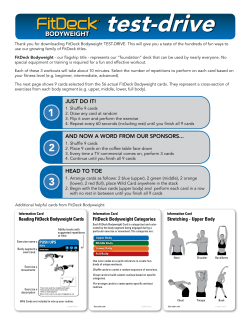Sample Cards - Sportfactor