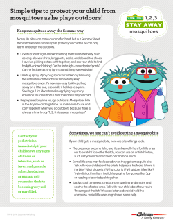 Simple tips to protect your child from mosquitoes as he plays outdoors!