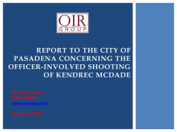 August 2014 OIR Group Report on Officer