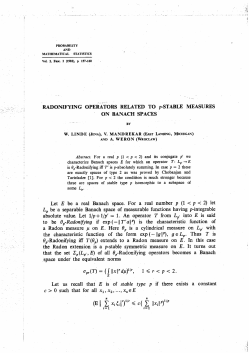 Let E be a real Banach space. For a real number p (I let Lp