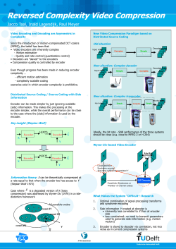 Reversed Complexity Video Compression
