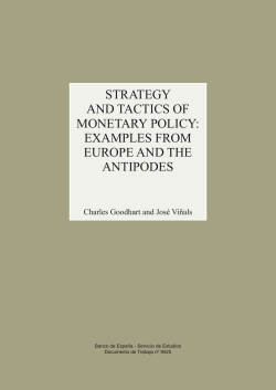 Strategy and tactics of monetary policy: examples from europe and