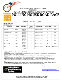 Event Flyer - USA Cycling