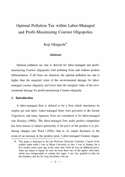 Optimal Pollution Tax within Labor-Managed and Profit