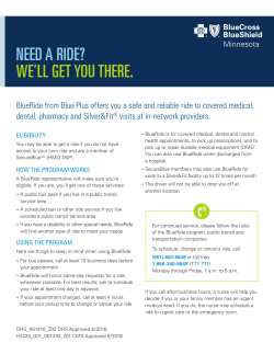 Blue Ride - Blue Cross and Blue Shield of Minnesota