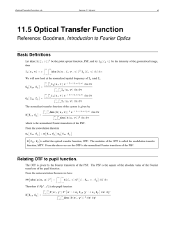 11.5 Optical Transfer Function