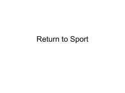 Return to Sport
