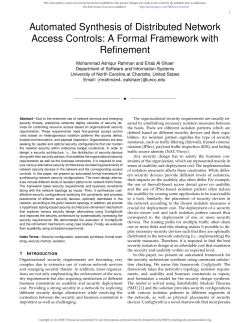 A Formal Framework with Refinement